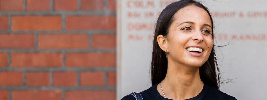 UCD student smiling.